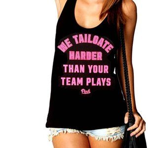 Victoria Secret razor back tailgating tank